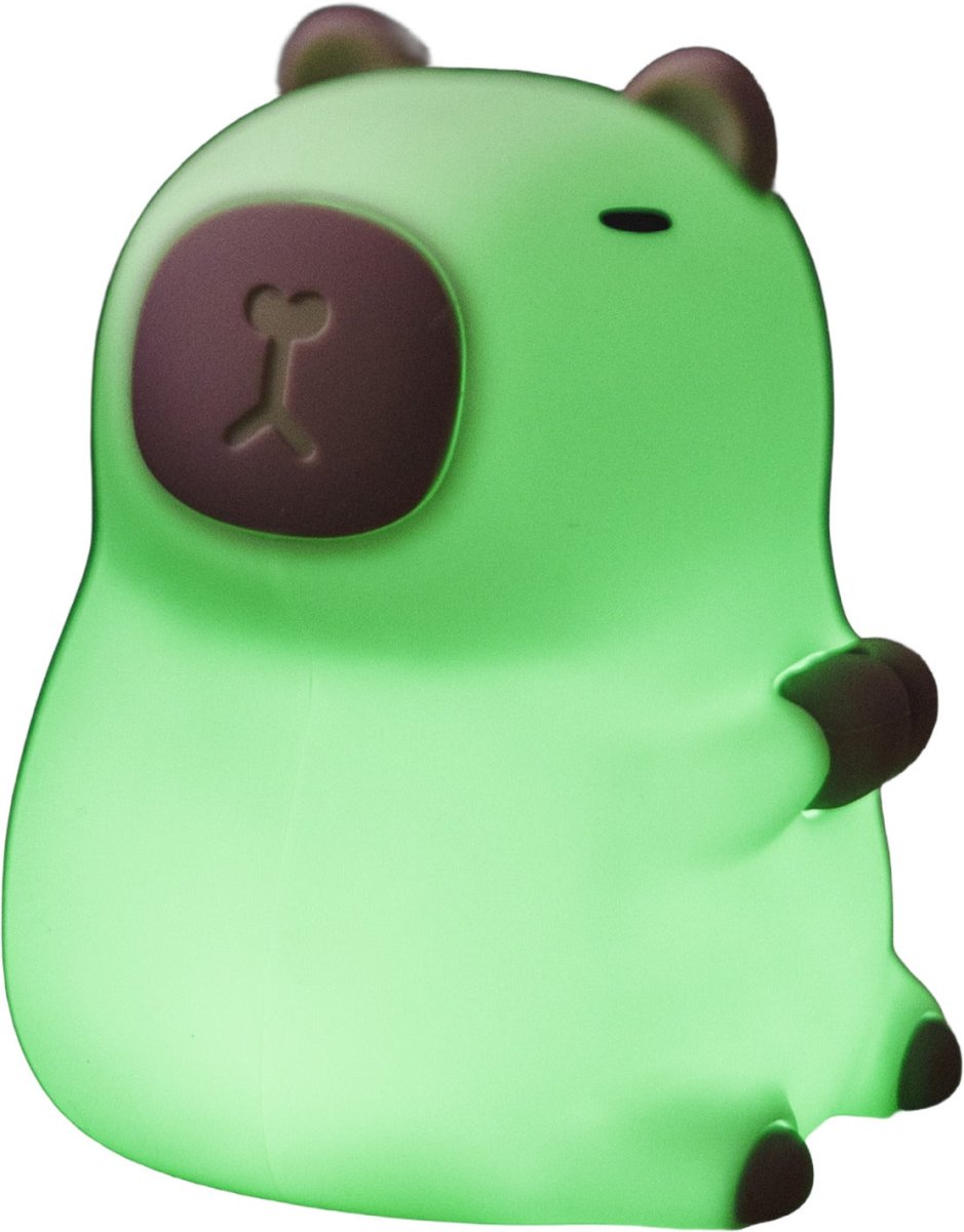Capybara Wit kinderlamp Van Star Trading - De lamp heeft een aanraakfunctie waarmee je hem met een lichte aanraking kunt in- en uitschakelen of tussen verschillende mooie kleuren kunt wisselen.