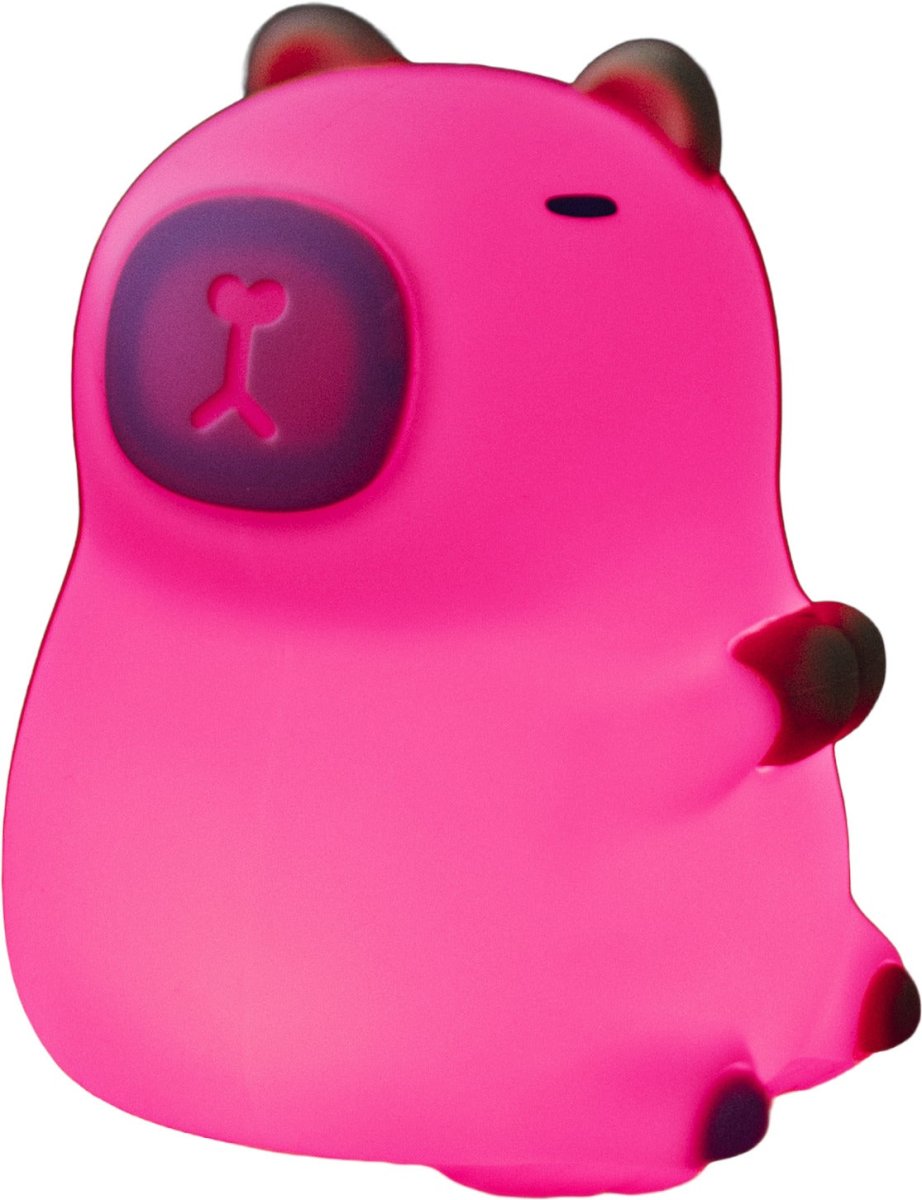 Capybara Wit kinderlamp Van Star Trading - De lamp heeft een aanraakfunctie waarmee je hem met een lichte aanraking kunt in- en uitschakelen of tussen verschillende mooie kleuren kunt wisselen.