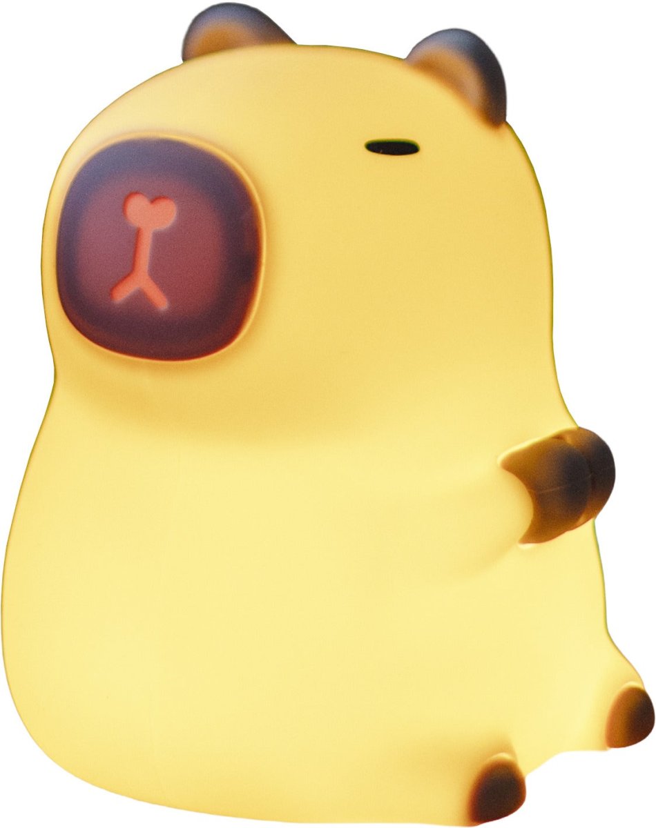 Capybara Wit kinderlamp Van Star Trading - De lamp heeft een aanraakfunctie waarmee je hem met een lichte aanraking kunt in- en uitschakelen of tussen verschillende mooie kleuren kunt wisselen.