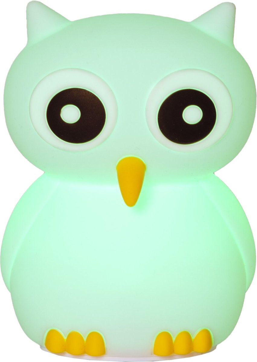 Owl Wit kinderlamp Van Star Trading - Een transformator is niet inbegrepen en de lamp werkt op 3,7V DC.