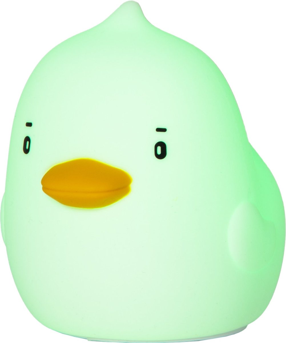 Duck Wit kinderlamp Van Star Trading - De lamp heeft een aanraakfunctie waarmee je met een lichte aanraking de lamp kunt afdekken, uitschakelen of wisselen tussen verschillende mooie kleuren.