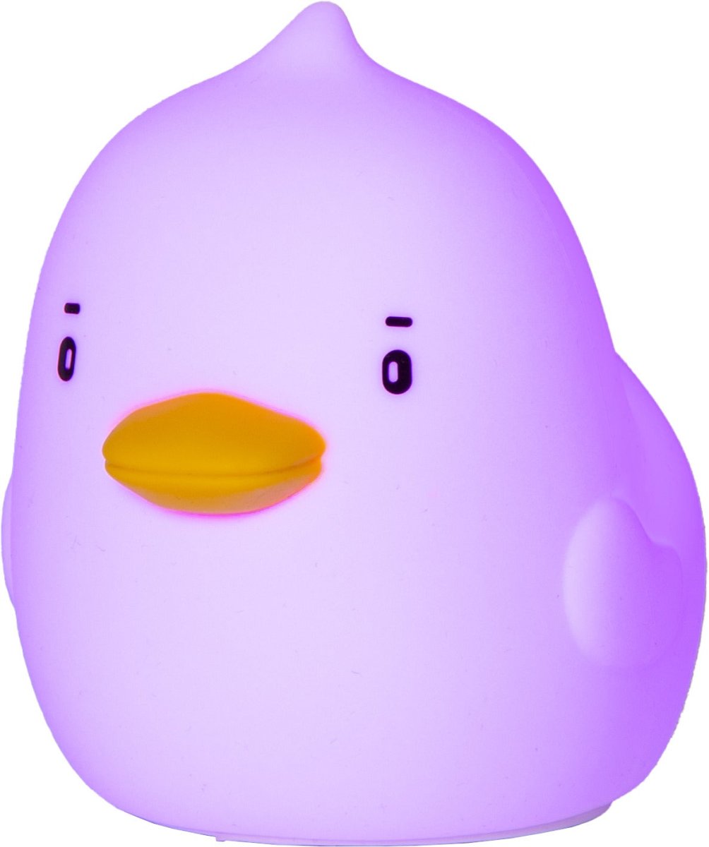 Duck Wit kinderlamp Van Star Trading - De lamp heeft een aanraakfunctie waarmee je met een lichte aanraking de lamp kunt afdekken, uitschakelen of wisselen tussen verschillende mooie kleuren.