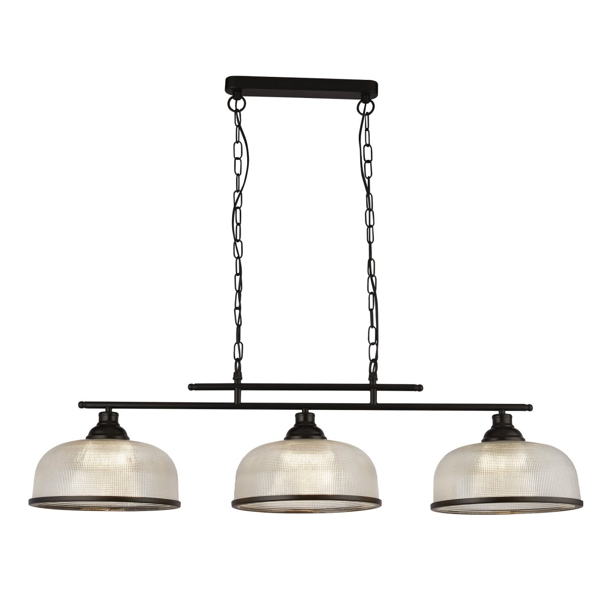 Highworth 100cm Zwart hanglamp Van Searchlight - Highworth is een stijlvolle en veelzijdige hanglamp die zowel in de keuken als in de eetkamer of woonkamer past.