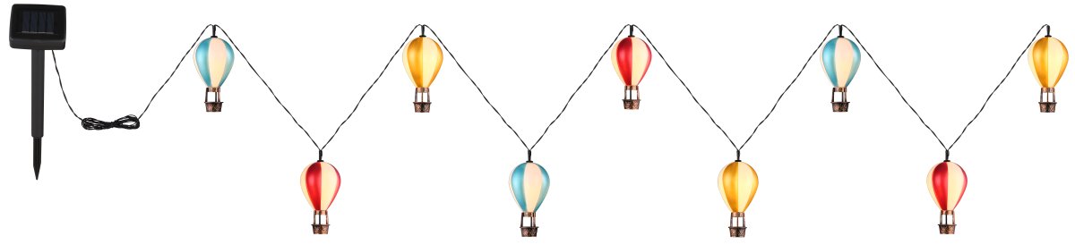 Balloon Veelkleurig solarlamp Van Globo Lighting - En unik och st&auml;mningsfull detalj som ger utomhusmilj&ouml;n en lekfull och elegant touch!