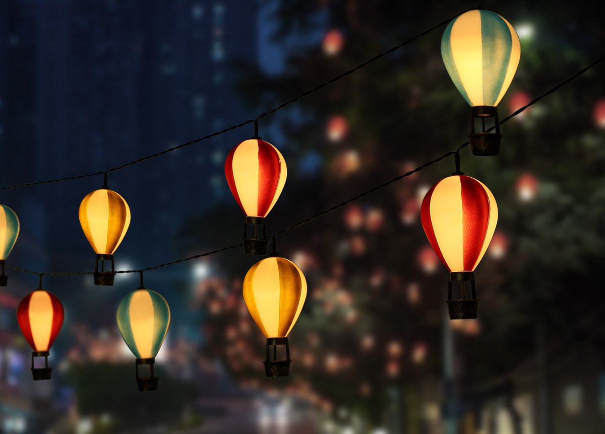 Balloon Veelkleurig solarlamp Van Globo Lighting - En unik och st&auml;mningsfull detalj som ger utomhusmilj&ouml;n en lekfull och elegant touch!