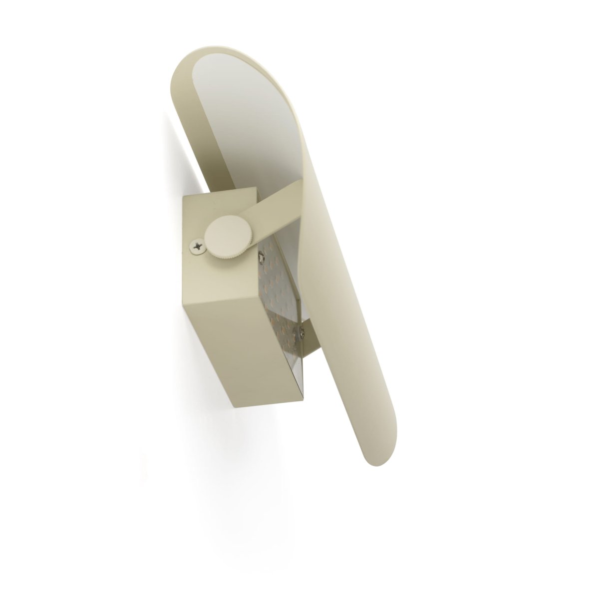 Novo 25cm Beige wandlamp Van Faro Barcelona - De in drie standen uitklapbare voorkant maakt het gemakkelijk om het indirecte ledlicht te richten en verschillende sferen te cre&euml;ren.