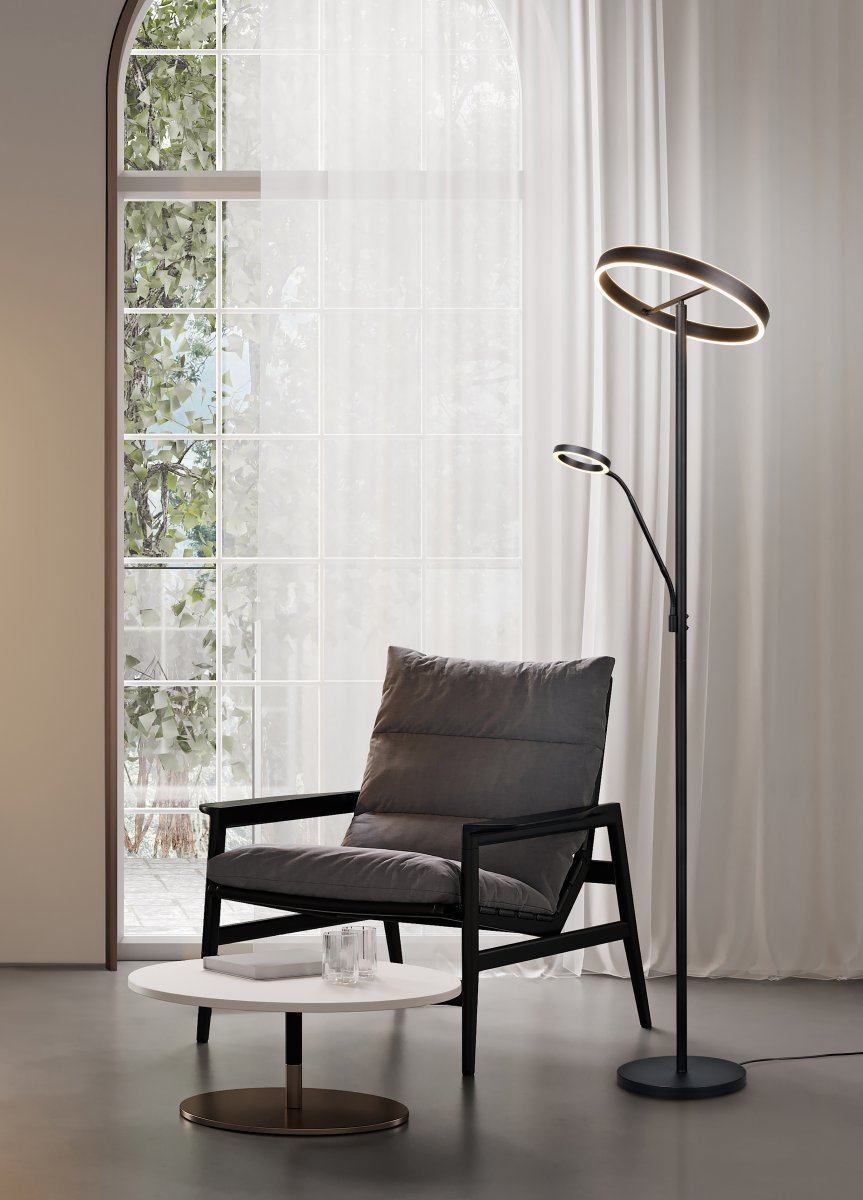 Willis Zwart vloerlamp Van Trio Lighting - 