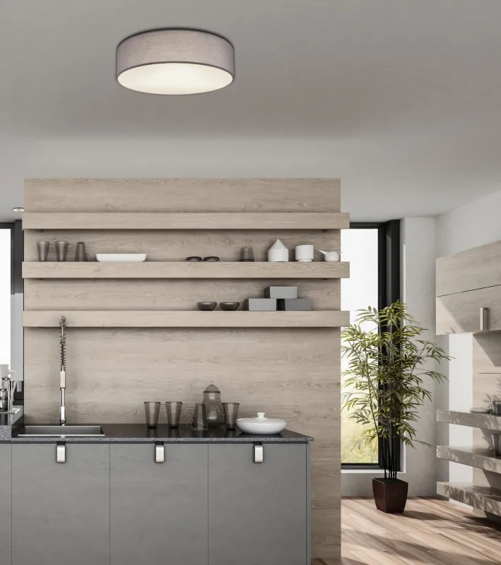 Sanna Ø40 Antraciet plafondlamp Van Globo Lighting - Den stilrena plafonden&nbsp;Sanna passar perfekt in i olika inredningsstilar.