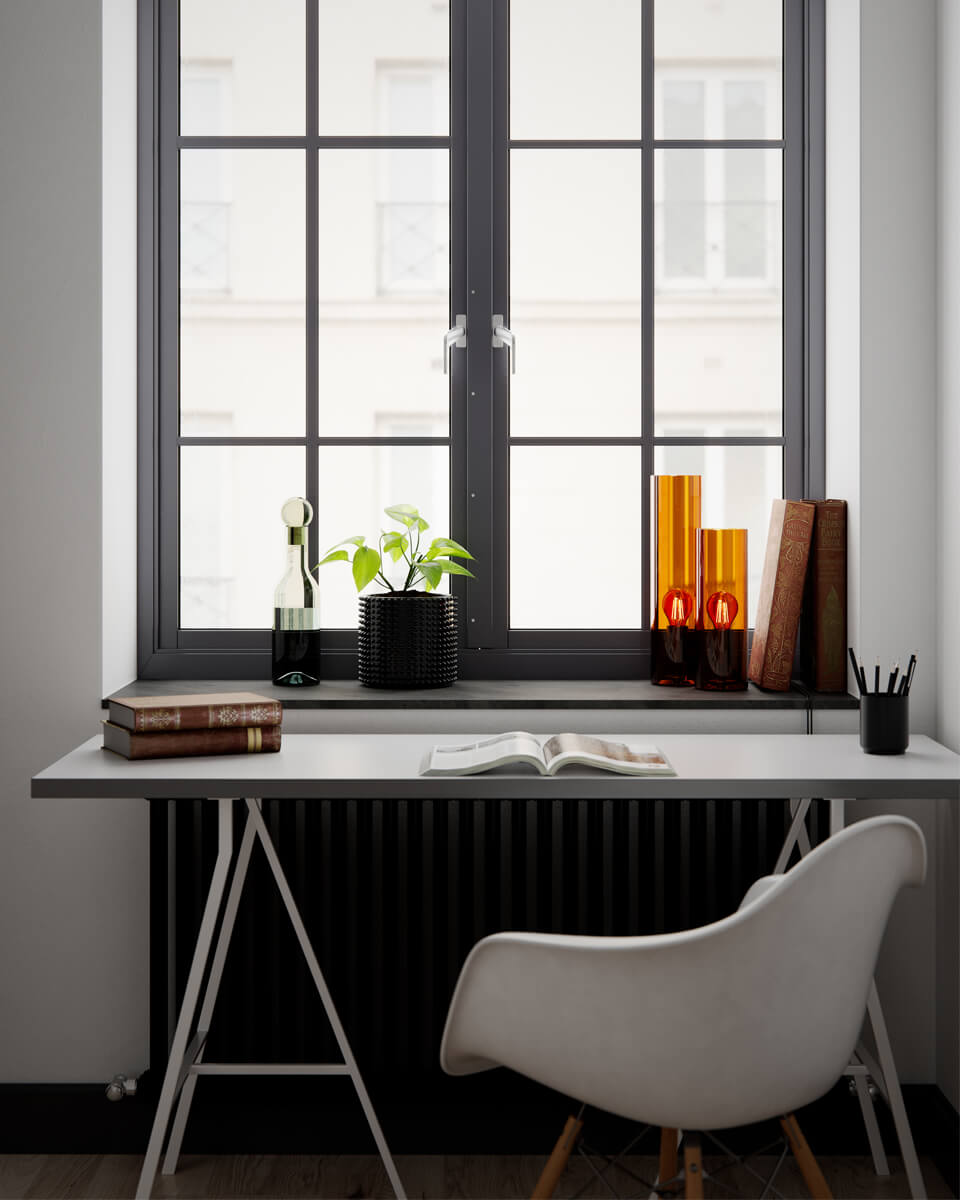 Flake 40cm Amber tafellamp Van By Rydéns - Met zijn elegante cilindervormige glas en de beschikbaarheid in trendy kleuren zoals donker amber, wit en groen, is Flake de perfecte lamp om stijl en sfeer te cre&euml;ren in uw huis.