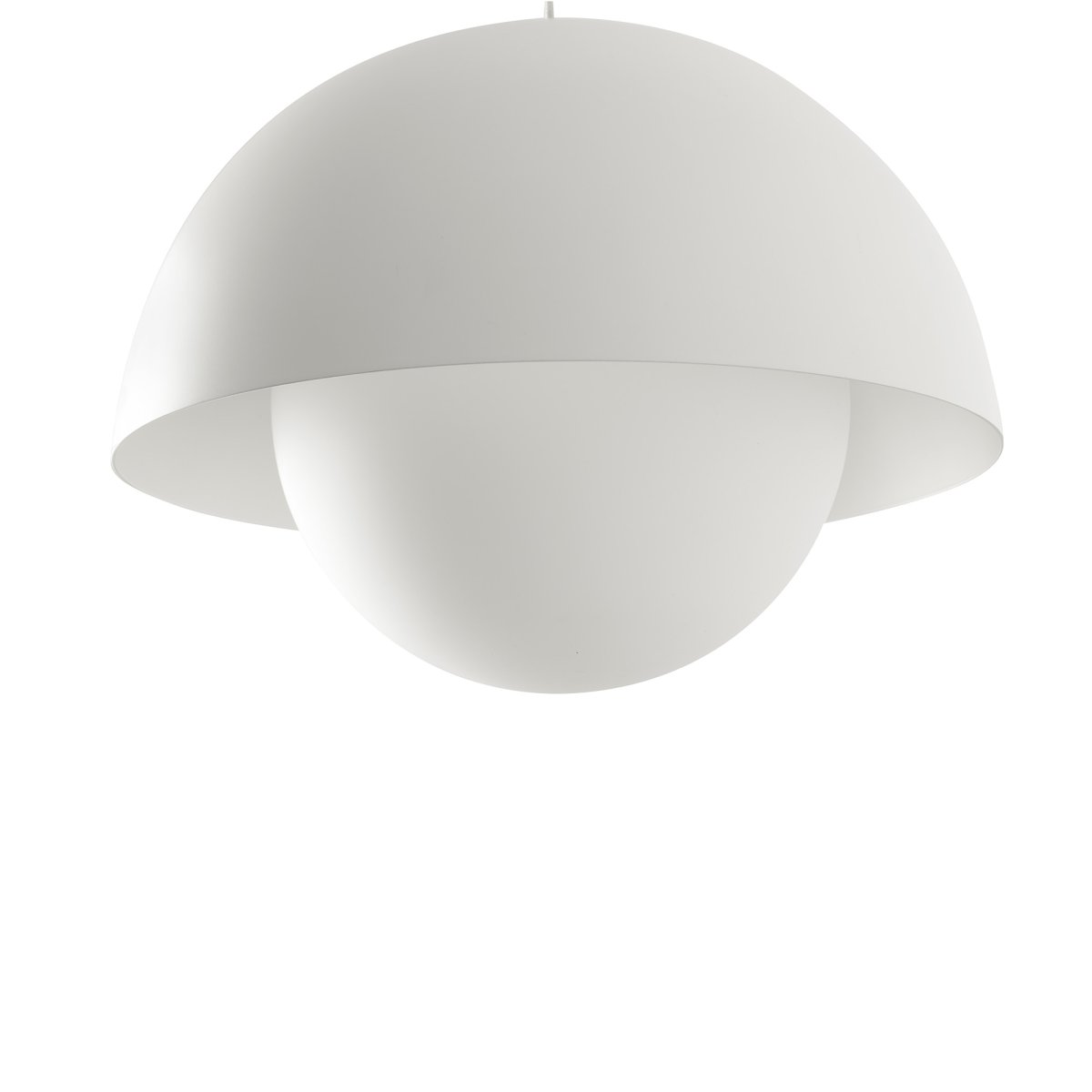 Marisol Ø30 Wit hanglamp Van Faro Barcelona - Met zijn witte afwerking past Marisol perfect in elke ruimte, van de keuken en woonkamer tot de hal en eetkamer.