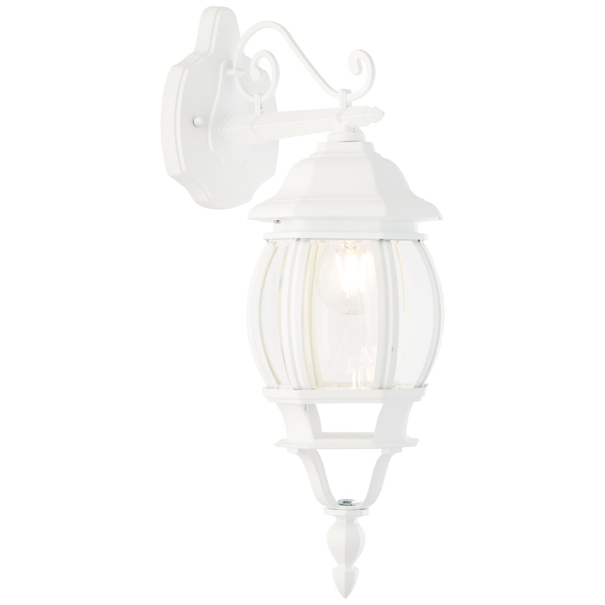 Istria Wit buitenlamp Van Brilliant - De Istria buitenwandlamp in klassieke stijl is perfect voor een entree of als decoratieve verlichting.