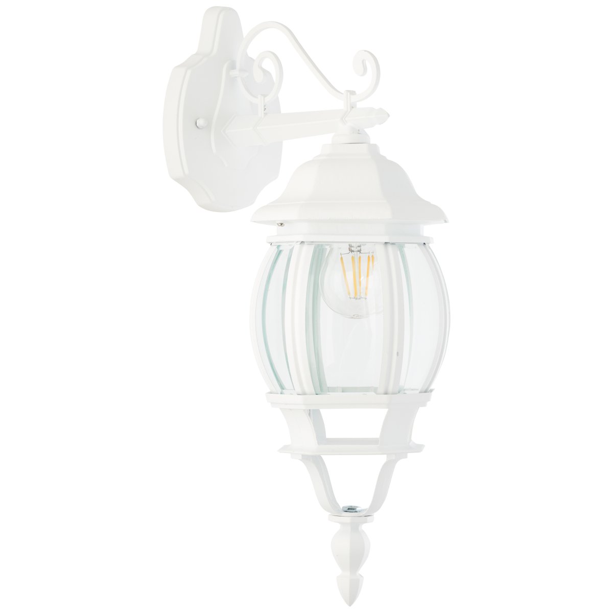 Istria Wit buitenlamp Van Brilliant - De Istria buitenwandlamp in klassieke stijl is perfect voor een entree of als decoratieve verlichting.