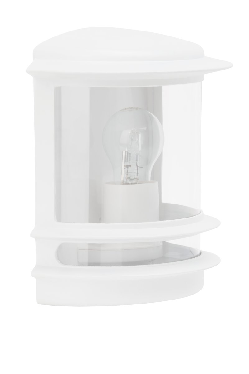 Hollywood Wit buitenlamp Van Brilliant - De Hollywood buitenwandlamp is een veelzijdige keuze die perfect past naast de voordeur of als decoratieve verlichting op een terras.