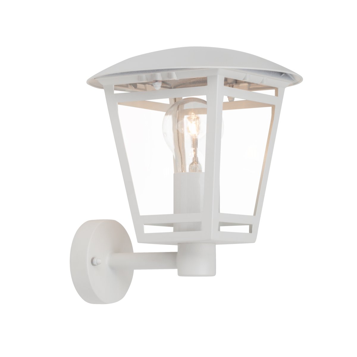 Riley Wit buitenlamp Van Brilliant - De Riley buitenwandlamp zorgt voor zowel praktische als decoratieve verlichting van de muur van uw huis.