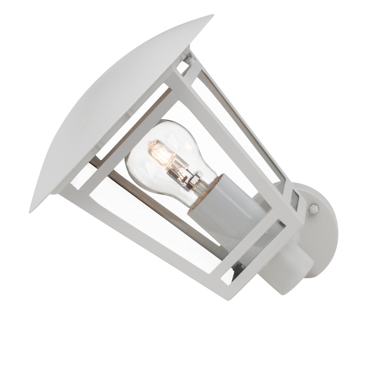 Riley Wit buitenlamp Van Brilliant - De Riley buitenwandlamp zorgt voor zowel praktische als decoratieve verlichting van de muur van uw huis.