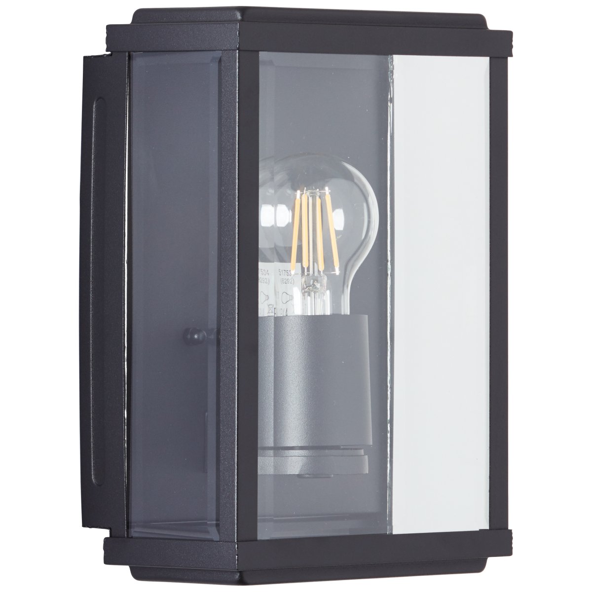 Gaia Zwart buitenlamp Van Brilliant - De Gaia buitenwandlamp is ideaal voor het creëren van functionele en sfeervolle verlichting bij uw voordeur of gevel.