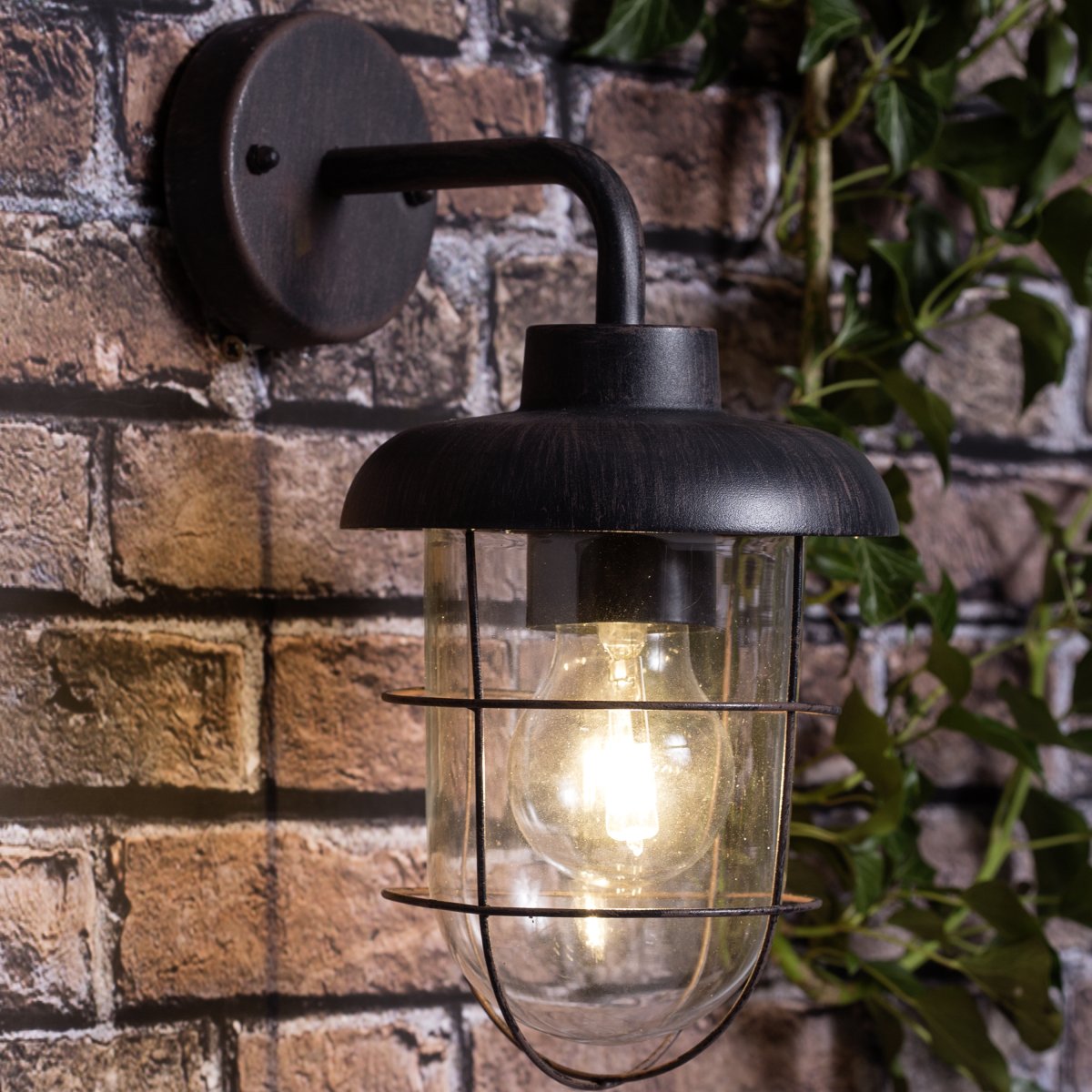 Carlisle Roest buitenlamp Van Brilliant - Dankzij de IP44-classificatie is de lamp spatwaterdicht en daardoor uitermate geschikt voor buitengebruik, ook op plekken waar de weersbestendigheid minder is.