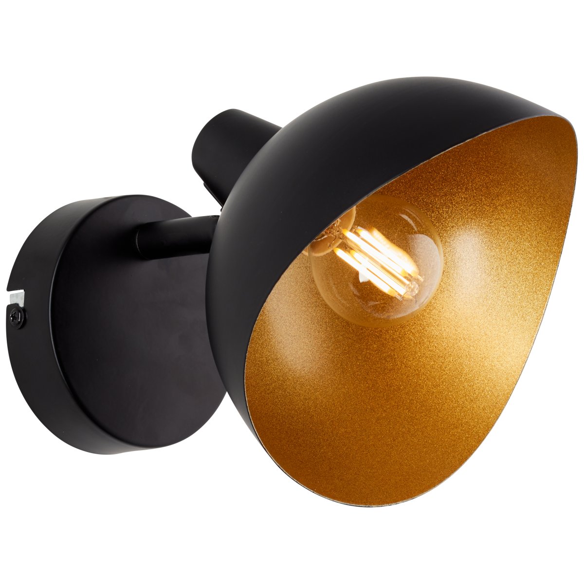 Layton Ø15 Matzwart wandlamp Van Brilliant - Deze spot is ideaal voor flexibele verlichtingsoplossingen waarbij de lichtrichting eenvoudig kan worden aangepast met de draaibare kop.