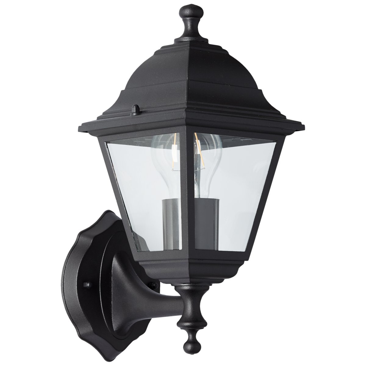 Nissie Zwart buitenlamp Van Brilliant - Deze elegante wandlamp voor buiten zorgt voor praktische verlichting en vormt een decoratief detail bij uw voordeur.