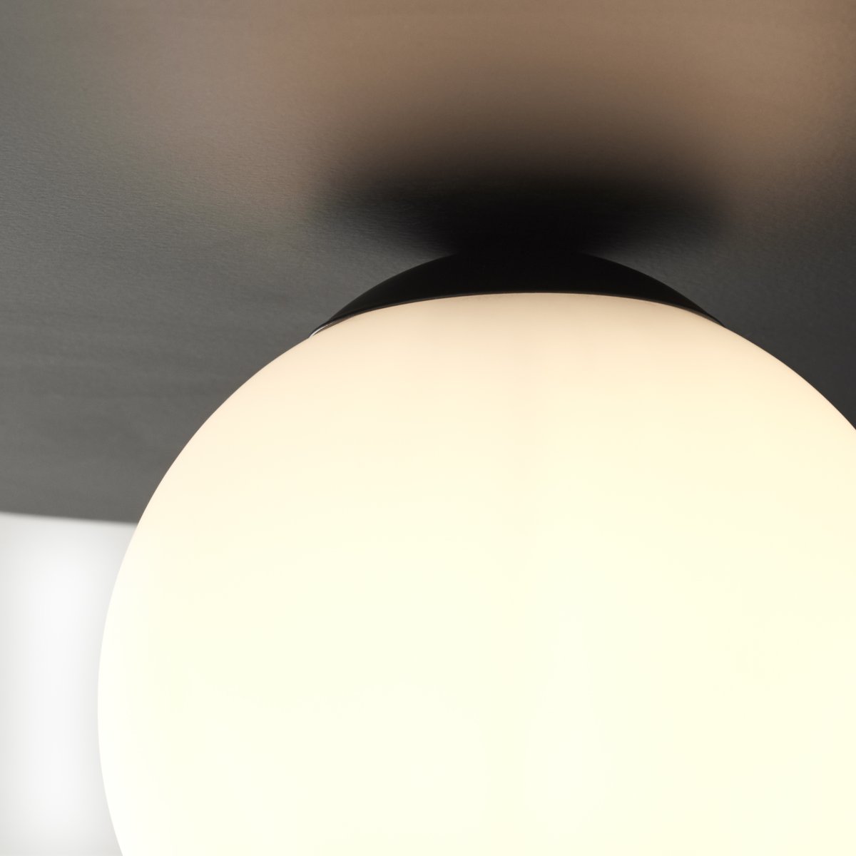 Zon Ø30 Zwart plafondlamp Van Brilliant - 