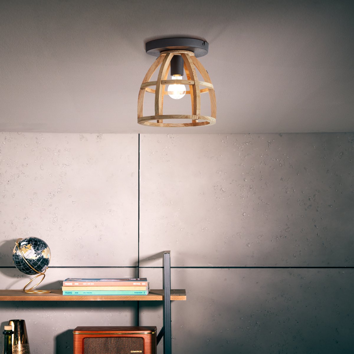 Matrix Nature Ø25 Hout plafondlamp Van Brilliant - Het is gemaakt van FSC-gecertificeerd hout, wat betekent dat het materiaal afkomstig is uit verantwoord beheerde bossen.