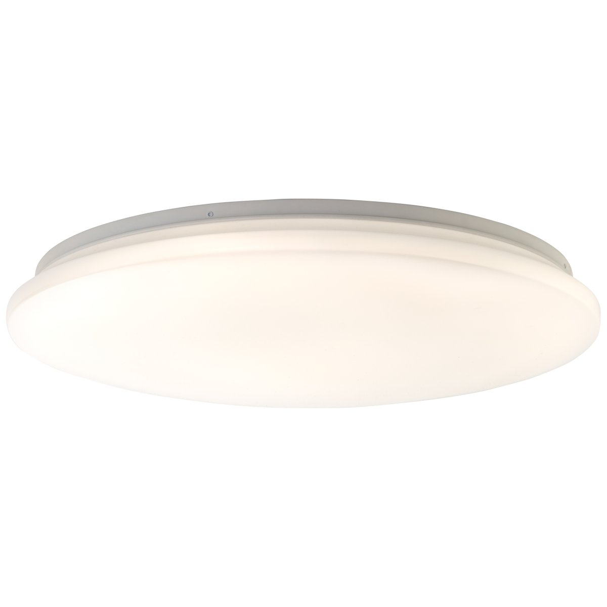 Farica Ø50 Wit plafondlamp Van Brilliant - Met de meegeleverde afstandsbediening is het licht traploos regelbaar en dankzij de CCT-technologie schakelt u eenvoudig tussen warm en koelwit licht.