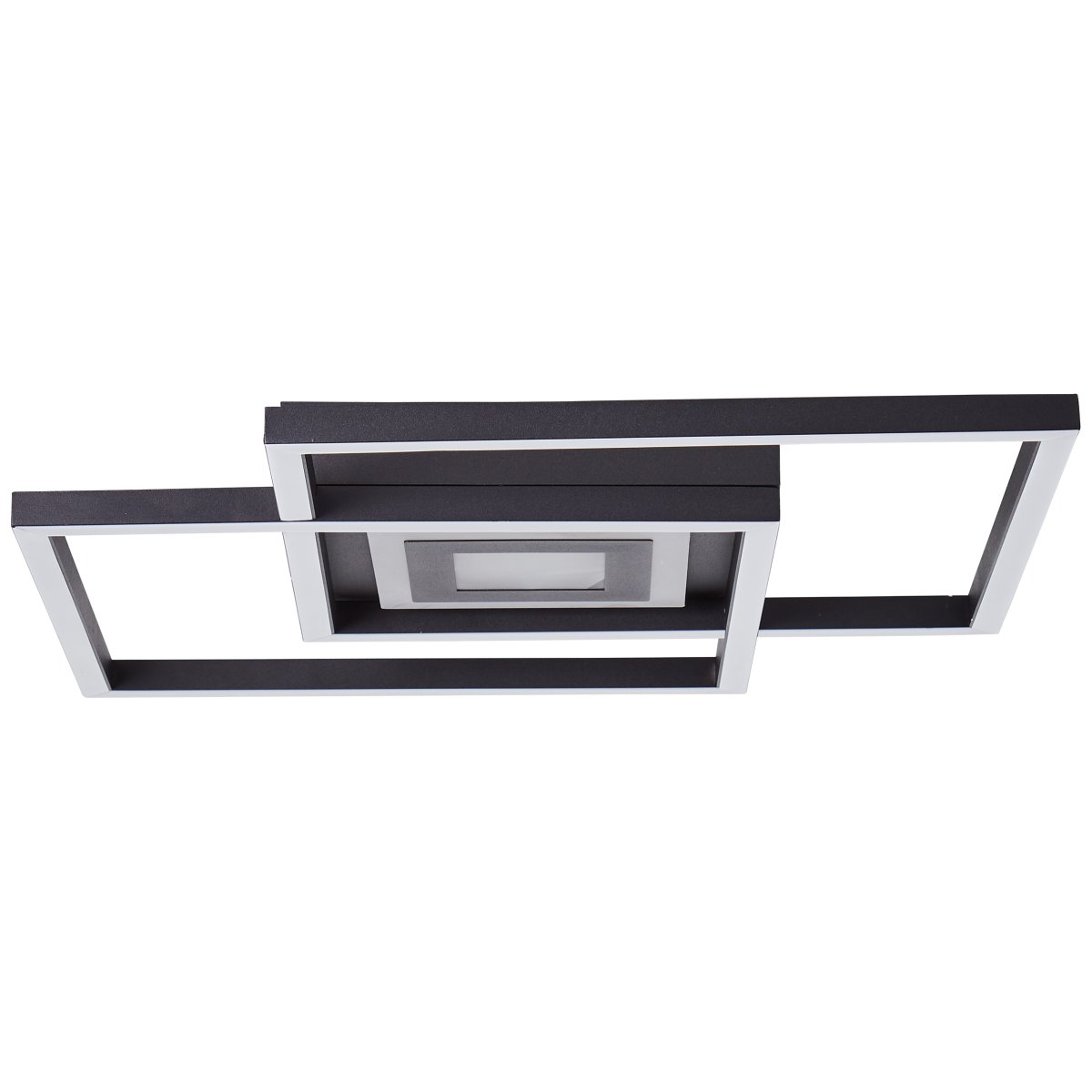 Metis 40cm Zwart plafondlamp Van Brilliant - Metis is bovendien voorzien van een ingebouwde 3-staps dimmer, waardoor u de lichtsterkte eenvoudig kunt aanpassen via een standaard wandschakelaar, zonder dat u hiervoor extra accessoires nodig hebt.