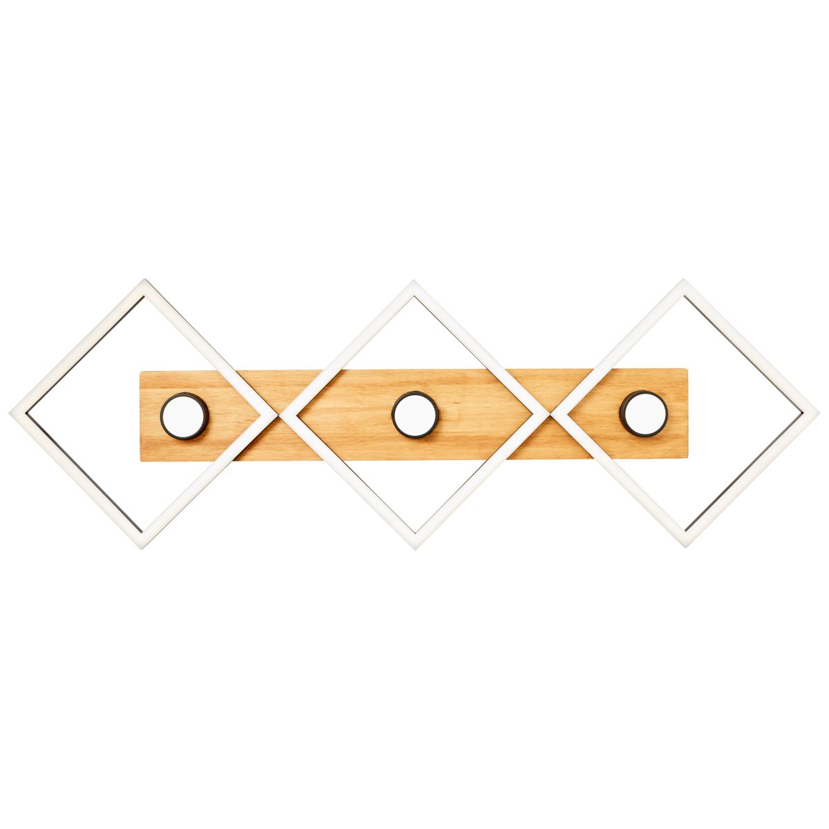 Woodbridge 106cm Hout plafondlamp Van Brilliant - De lamp is voorzien van een 3-staps dimmer die u bedient via een standaard wandschakelaar, waardoor u de helderheid eenvoudig naar wens kunt aanpassen.