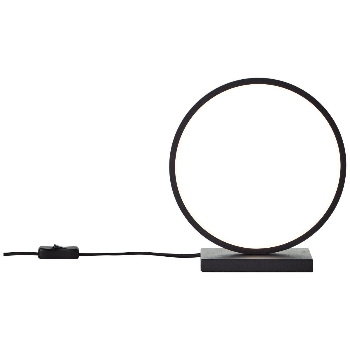 Chaumont 28cm Zwart tafellamp Van Brilliant - De lamp is een stijlvolle toevoeging aan uw huis en geeft een elegante indruk, waar u hem ook plaatst.