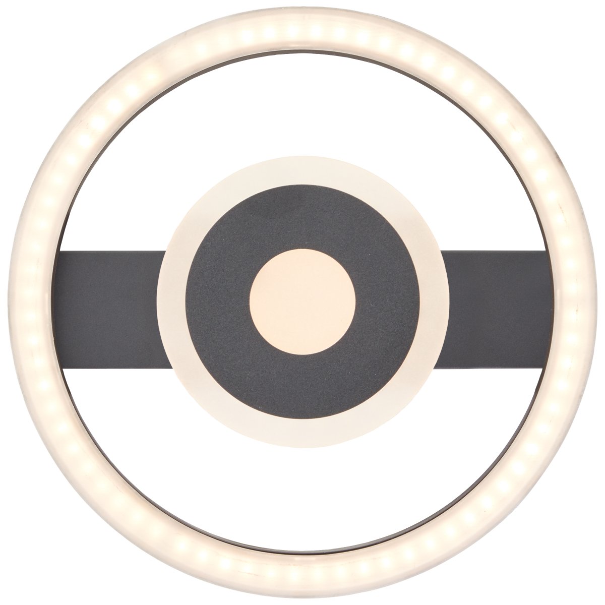 Maureen Ø20 Zwart plafondlamp Van Brilliant - De Maureen plafondlamp cre&euml;ert decoratieve verlichting en is perfect voor zowel woonkamers als kantoren.