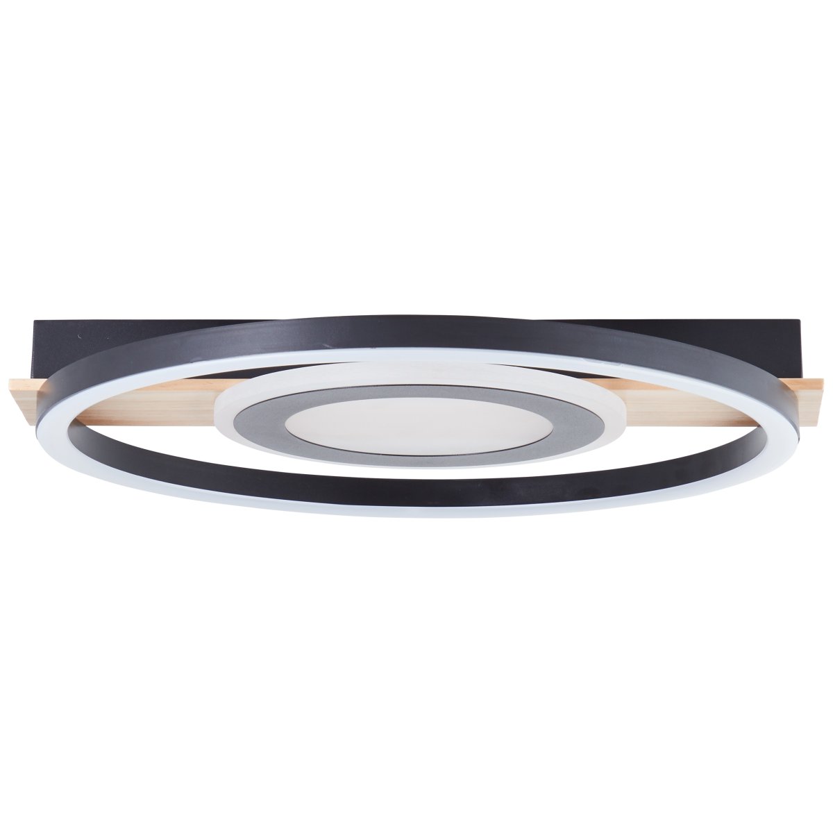 Maureen 40cm Zwart plafondlamp Van Brilliant - Met energiezuinige LED-technologie en een helderheid van 2900 lumen is het helder genoeg om de enige lichtbron te zijn in middelgrote ruimtes.