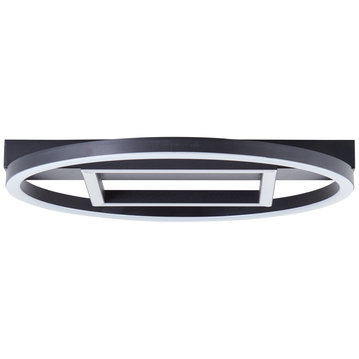 Maureen 37cm Zwart plafondlamp Van Brilliant - Deze moderne en stijlvolle plafondlamp cre&euml;ert een uitnodigend en vriendelijk licht in elke kamer, ongeacht of u hem in de hal, woonkamer of slaapkamer plaatst.