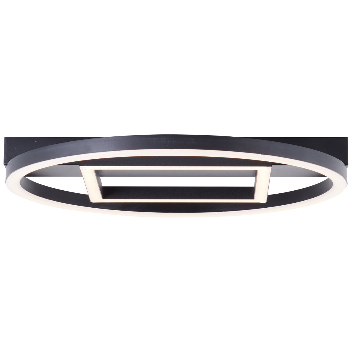 Maureen 37cm Zwart plafondlamp Van Brilliant - Deze moderne en stijlvolle plafondlamp cre&euml;ert een uitnodigend en vriendelijk licht in elke kamer, ongeacht of u hem in de hal, woonkamer of slaapkamer plaatst.