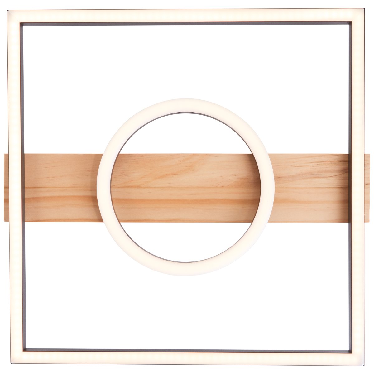 Maureen 42cm Zwart plafondlamp Van Brilliant - Met een lichtsterkte van 2700 lumen zorgt de lamp voor optimaal licht en de warmwitte kleurtemperatuur van 3000 Kelvin cre&euml;ert een aangename sfeer.