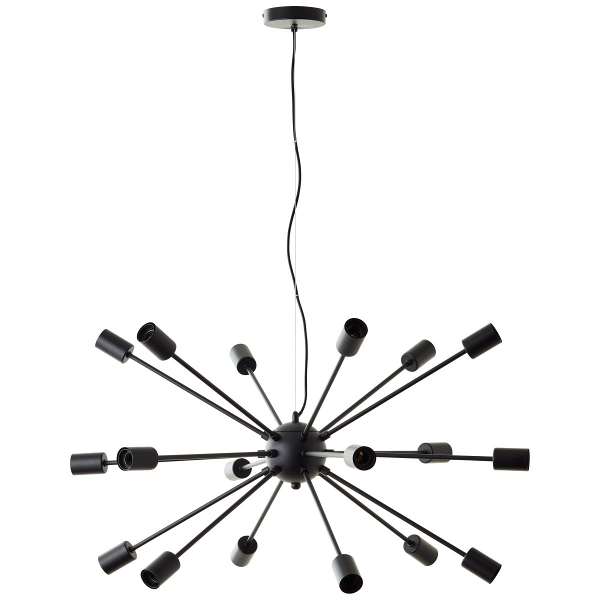 Dree Ø90 Matzwart hanglamp Van Brilliant - De Dree hanglamp is een indrukwekkend designstuk dat een moderne en stijlvolle uitstraling aan uw huis geeft.