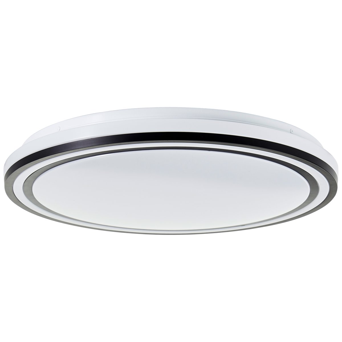 Cloe Ø50 Zwart plafondlamp Van Brilliant - Met de RGB-functie kunt u de gewenste sfeer cre&euml;ren door te schakelen tussen verschillende kleuren, en met de CCT-technologie kunt u de kleurtemperatuur van het licht aanpassen van warm wit tot koel wit.