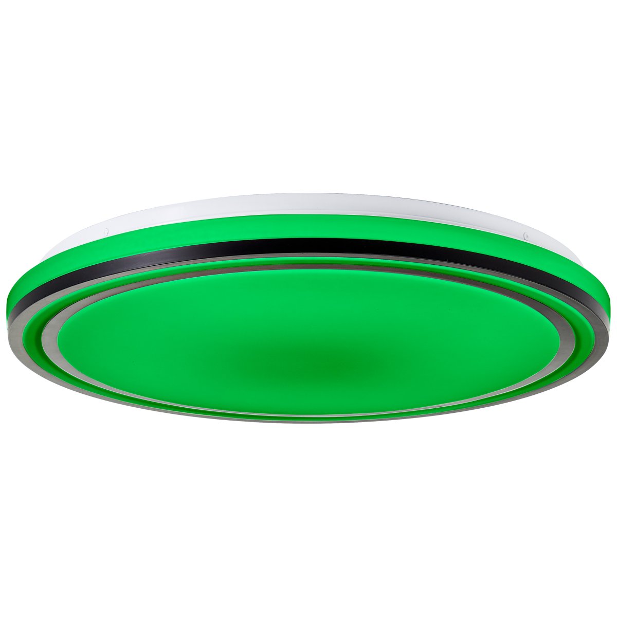 Cloe Ø50 Zwart plafondlamp Van Brilliant - Met de RGB-functie kunt u de gewenste sfeer cre&euml;ren door te schakelen tussen verschillende kleuren, en met de CCT-technologie kunt u de kleurtemperatuur van het licht aanpassen van warm wit tot koel wit.