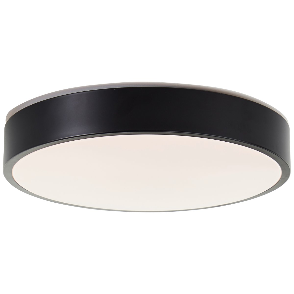 Vadin Ø33 Zwart plafondlamp Van Brilliant - De lamp wordt geleverd met een afstandsbediening waarmee u de lamp kunt dimmen en de kleur kunt aanpassen van warm naar koel wit licht dankzij CCT-technologie.