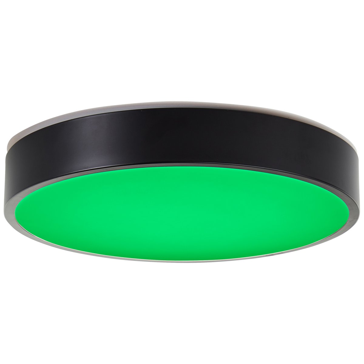 Vadin Ø33 Zwart plafondlamp Van Brilliant - De lamp wordt geleverd met een afstandsbediening waarmee u de lamp kunt dimmen en de kleur kunt aanpassen van warm naar koel wit licht dankzij CCT-technologie.
