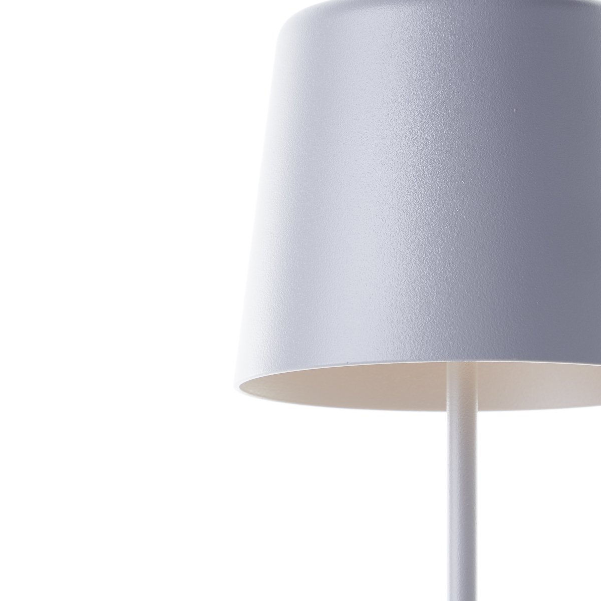 Kaami 37cm Mat grijs Draagbare Van Brilliant - De tafellamp heeft een instelbare helderheid met een touchdimmer en geeft een aangenaam, warmwit licht (3000K, 310 lumen).
