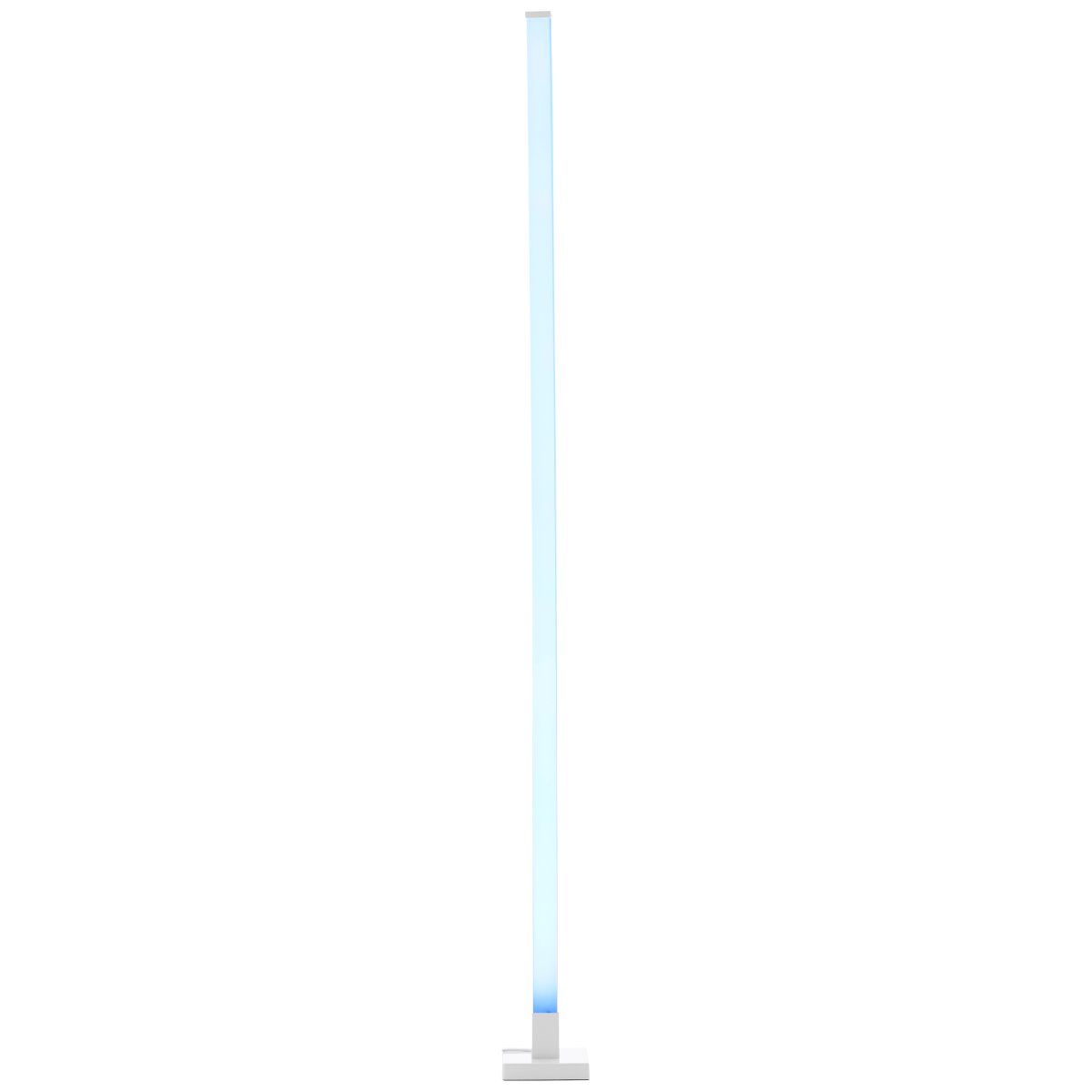 Neele Wit vloerlamp Van Brilliant - De lamp heeft een ingebouwde muzieksensor die ervoor zorgt dat het licht pulseert op het ritme van de muziek.