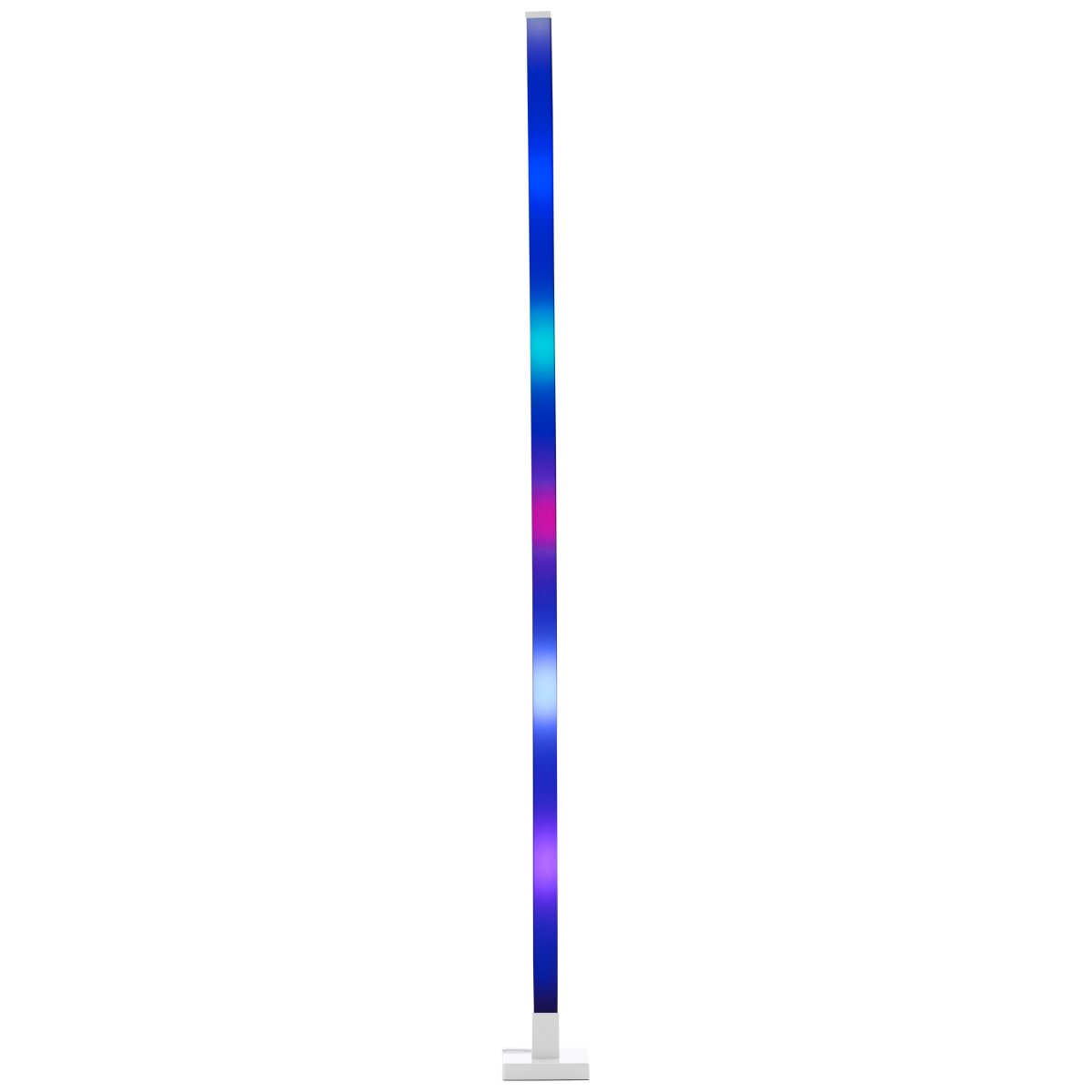 Neele Wit vloerlamp Van Brilliant - De lamp heeft een ingebouwde muzieksensor die ervoor zorgt dat het licht pulseert op het ritme van de muziek.