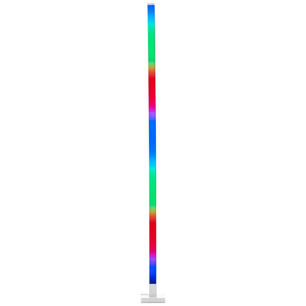 Neele Wit vloerlamp Van Brilliant - De lamp heeft een ingebouwde muzieksensor die ervoor zorgt dat het licht pulseert op het ritme van de muziek.