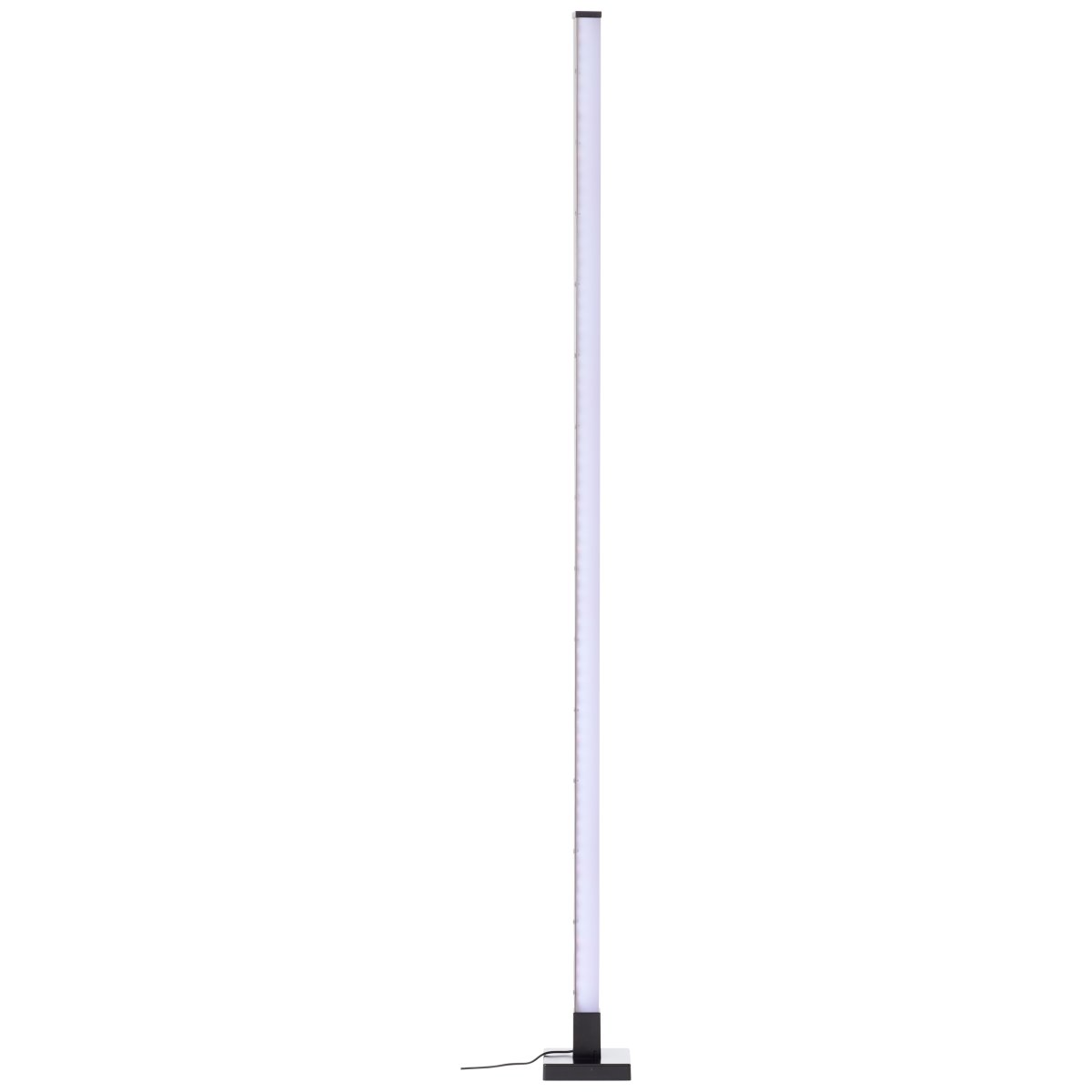 Neele Zwart vloerlamp Van Brilliant - De lamp heeft een ingebouwde muzieksensor die ervoor zorgt dat het licht pulseert op het ritme van de muziek.