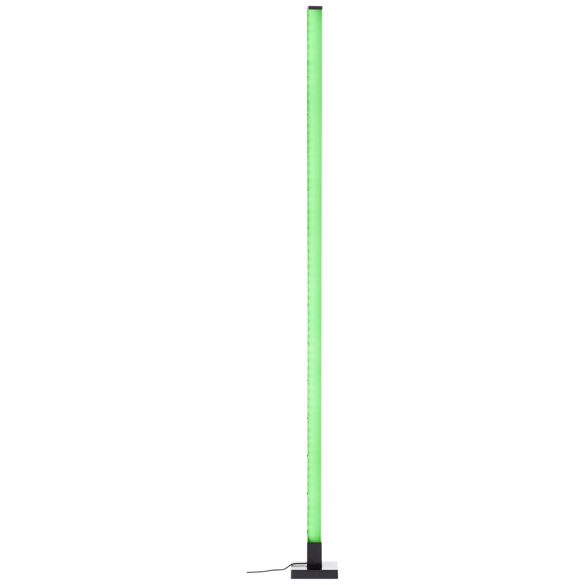 Neele Zwart vloerlamp Van Brilliant - De lamp heeft een ingebouwde muzieksensor die ervoor zorgt dat het licht pulseert op het ritme van de muziek.