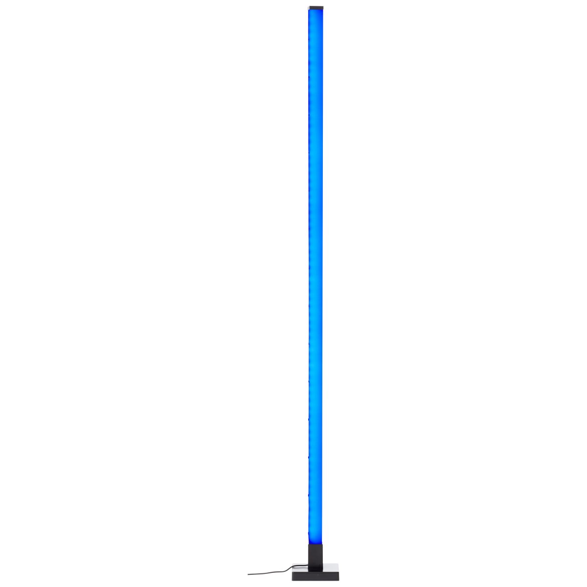 Neele Zwart vloerlamp Van Brilliant - De lamp heeft een ingebouwde muzieksensor die ervoor zorgt dat het licht pulseert op het ritme van de muziek.