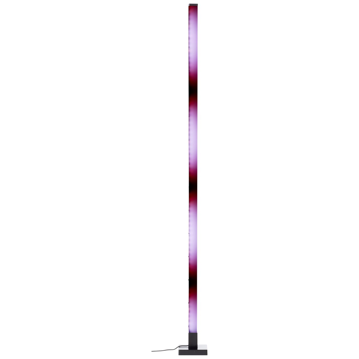Neele Zwart vloerlamp Van Brilliant - De lamp heeft een ingebouwde muzieksensor die ervoor zorgt dat het licht pulseert op het ritme van de muziek.
