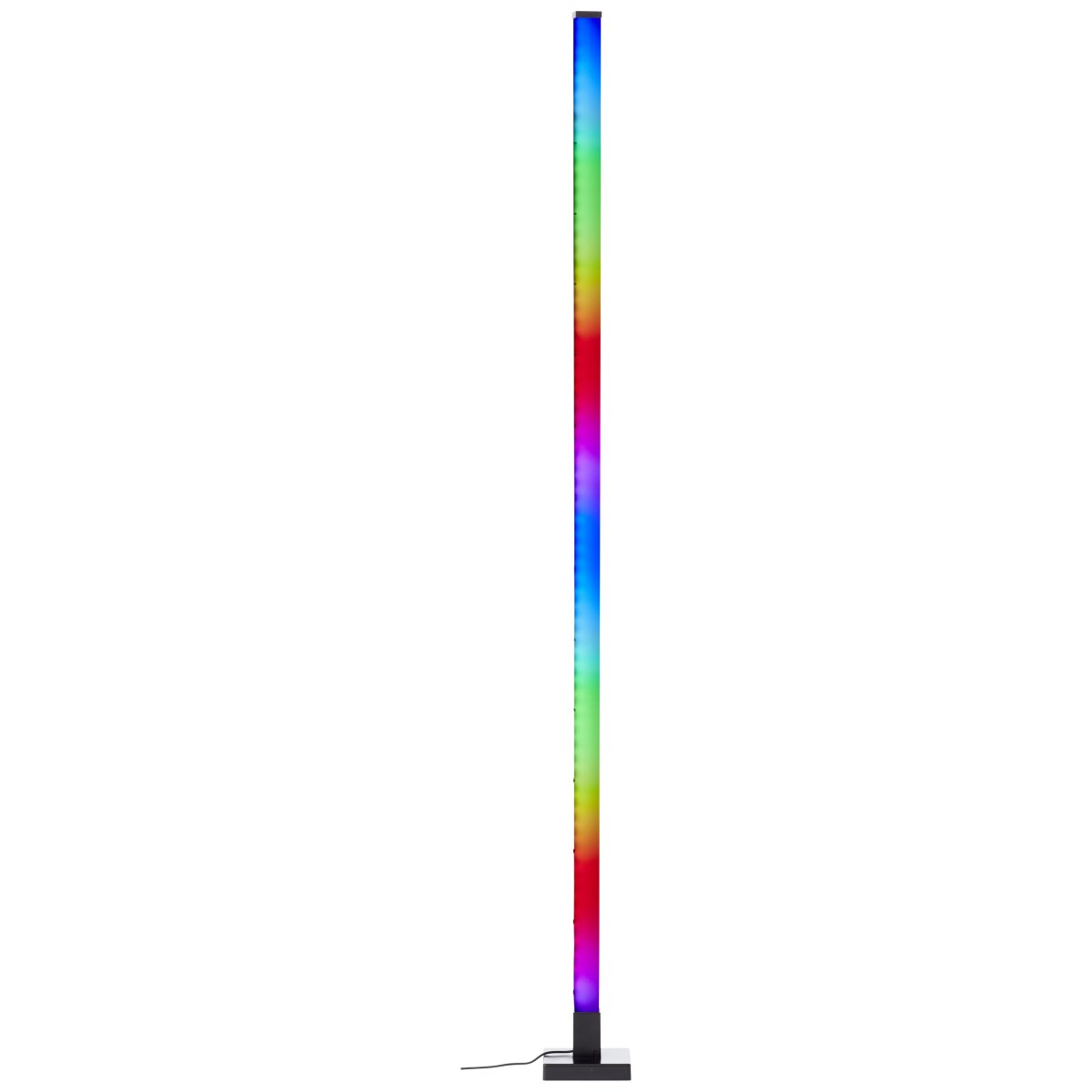 Neele Zwart vloerlamp Van Brilliant - De lamp heeft een ingebouwde muzieksensor die ervoor zorgt dat het licht pulseert op het ritme van de muziek.