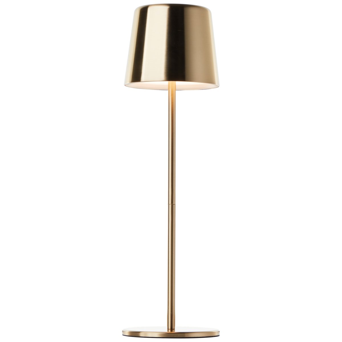 Xaana 37cm Geborsteld messing Draagbare Van Brilliant - Dankzij de touchdimmerfunctie en de instelbare kleurtemperatuur van warmwit tot koelwit cre&euml;ert u zowel binnen als buiten een aangename sfeer.