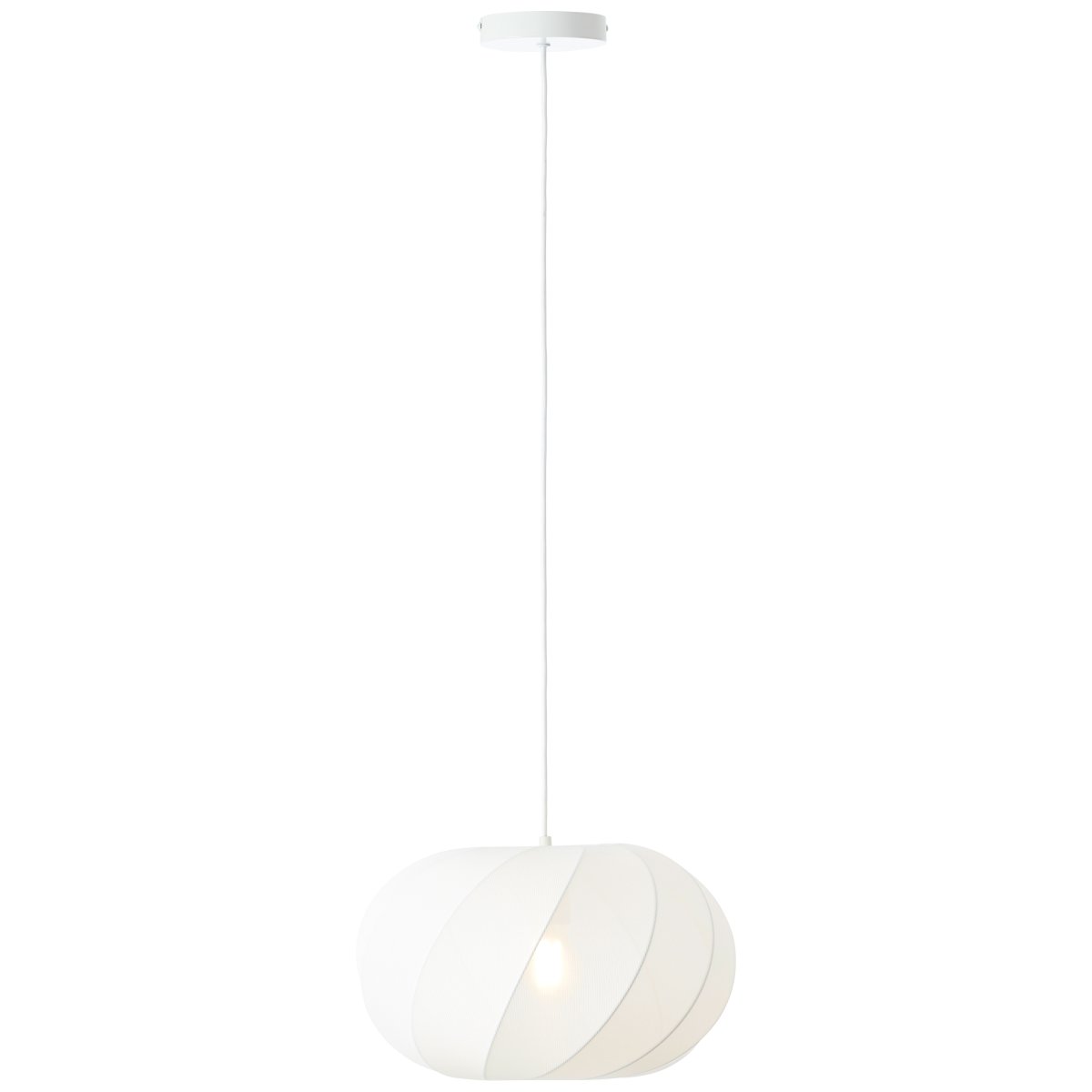 Molly Ø38 Wit hanglamp Van Brilliant - Het is ideaal om een sfeervolle sfeer in huis te cre&euml;ren, of u het nu boven de eettafel, in de woonkamer of in de slaapkamer hangt.